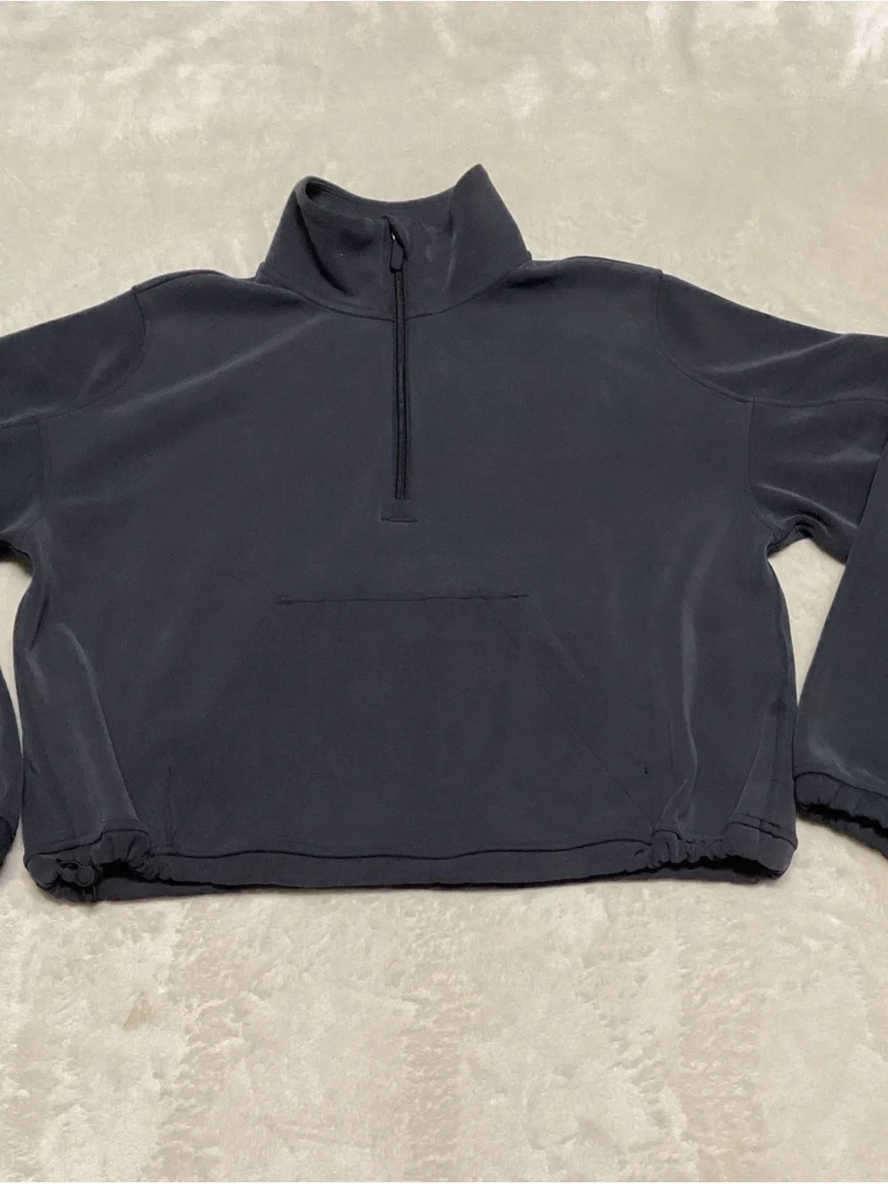 lululemon athletic Half zip Charcoal Jacket.